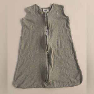 Halo Gray Zippered Sleep Sack 0-6M EUC